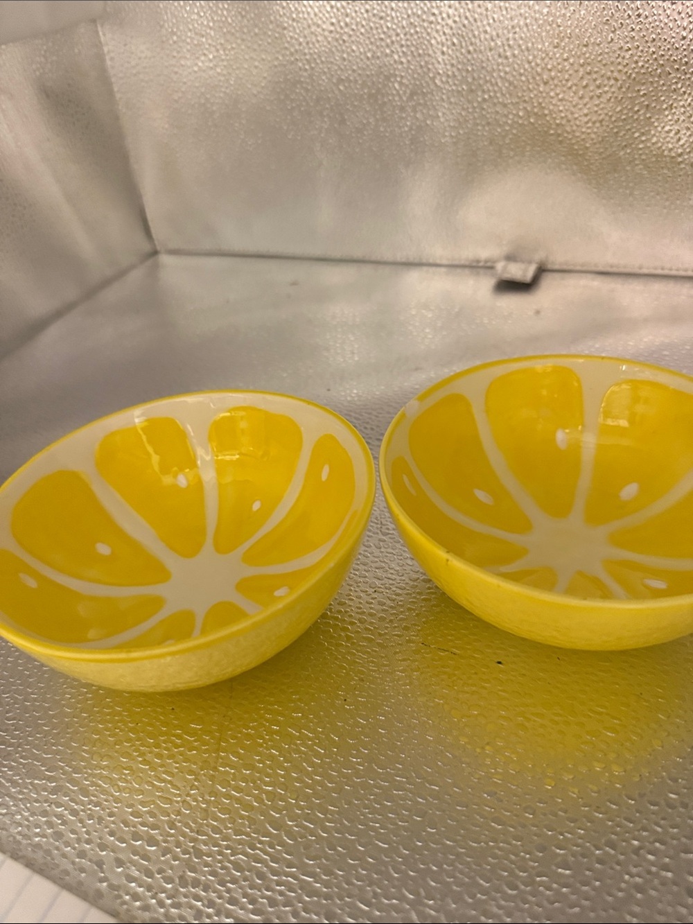 Smart Living Yellow Ceramic Citrus Bowls - Set of 2